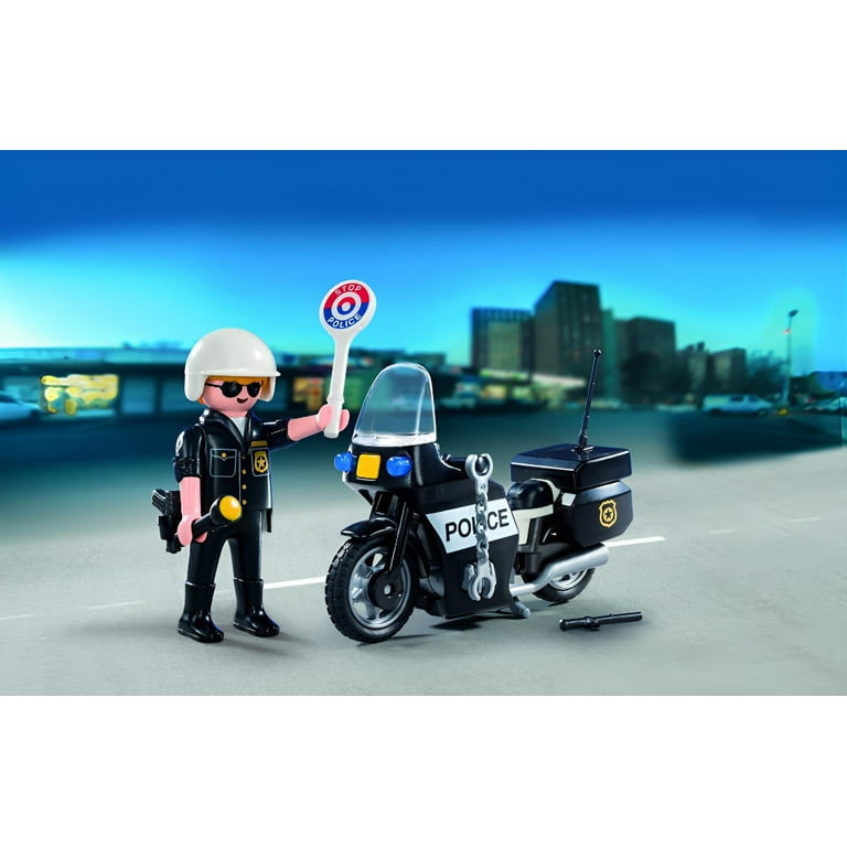 playmobil プレイモービル CITY ACTION 白バイ警官 4個