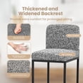 thumbnail image 3 of Sophia & William Counter Height Bar Stools with High Backrest 4 Pack Soft & Durable Chenille Fabric Bar Stools for Kitchen Island, Gray, 3 of 7