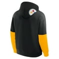 thumbnail image 6 of Men's Fanatics Black Pittsburgh Steelers Helmet Pullover Hoodie, 6 of 7