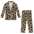 thumbnail image 4 of Xoenoiee Cat Paw Leopard Print Boy Formal Suits 2 Pieces Slim Fit Dresswear Suit Set Blazer Jacket Pants with Pockets for Boys, Size 7-8 Years, 4 of 7