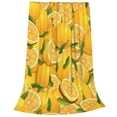 thumbnail image 2 of Balery Yellow Limes Manta de Felpa Suave y Acogedora – Cobija de Franela Aterciopelada para Cama, Lavable y Cálida para Sofá, Mascotas, Transpirable-50"x40", 2 of 7