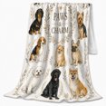 thumbnail image 2 of Dog Portrait Collection, Cozy Pet Portrait Pattern, Warm Flannel Blanket for Living Room and Bedroom with Detailed Artwork, Dog Lovers Thanksgiving Gift, Pet Lover Home Decor, 2 of 9