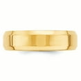 thumbnail image 3 of Primal Gold 14 Karat Yellow Gold 6mm Beveled Edge Comfort Fit Band Size 9, 3 of 8