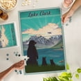 thumbnail image 5 of Lantern Press 1000 Piece Jigsaw Puzzle, Lake Clark National Park, Alaska, Lithograph, 5 of 5