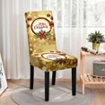 thumbnail image 6 of Christmas Chair Covers, Dining Chair Covers, Stretch High Back Chair Covers for Christmas Decor, Multicolor Polyester Full Cover Chair Slipcovers, 6 of 6