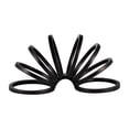 thumbnail image 6 of Ring Sculpture for Home Decor - Modern Metal Decorative Object for Living Room Centerpiece, Office, Bathroom or Shelf Accents - Aluminum Ornament for Coffee Tables and Room Styling - 5?, Black, 6 of 11