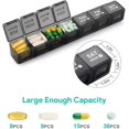 thumbnail image 2 of 1piece Large Monthly Pill Organiser 28 Day Pill Box Organizer by Week, Large 4 Weeks One Month Pill Cases with Dust-Proof Container for Pills/Vitamin/Fish Oil, 2 of 5
