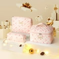 thumbnail image 6 of LazySpin 3 Piece Makeup Bag Set Mini, Small & Large Cosmetic Bags, 6 of 9