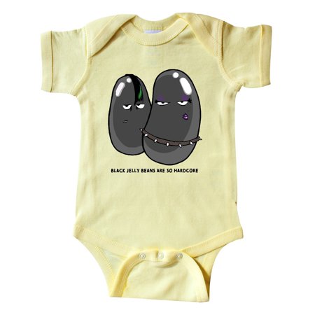 

Inktastic Easter Black Jelly Beans are so Hardcore Goth Jelly Beans Gift Baby Boy or Baby Girl Bodysuit
