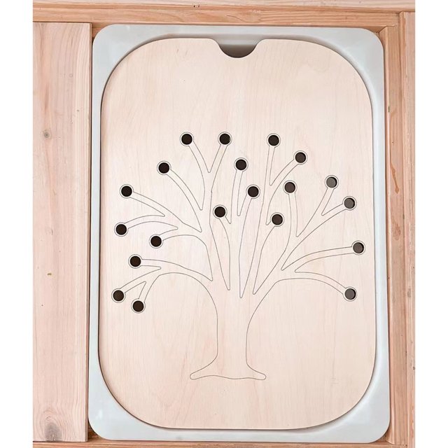 Bandeja sensorial para niños, juego de escritorio, tablero de mosaico de madera, juguetes interactivos de aprendizaje para padres e hijos, educación temprana