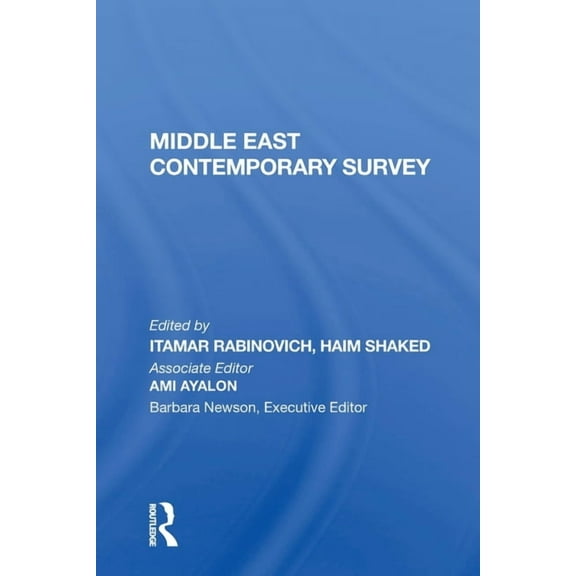 Middle East Contemporary Survey, Volume Xi, 1987, (Paperback)