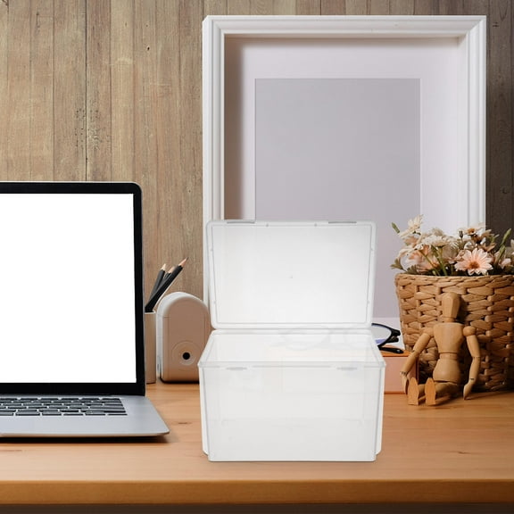 PBPBOX Dvd Storage Box 1Pack Simple Design Dustproof Moistureproof Media Storage 12.7X14.7X21.3in