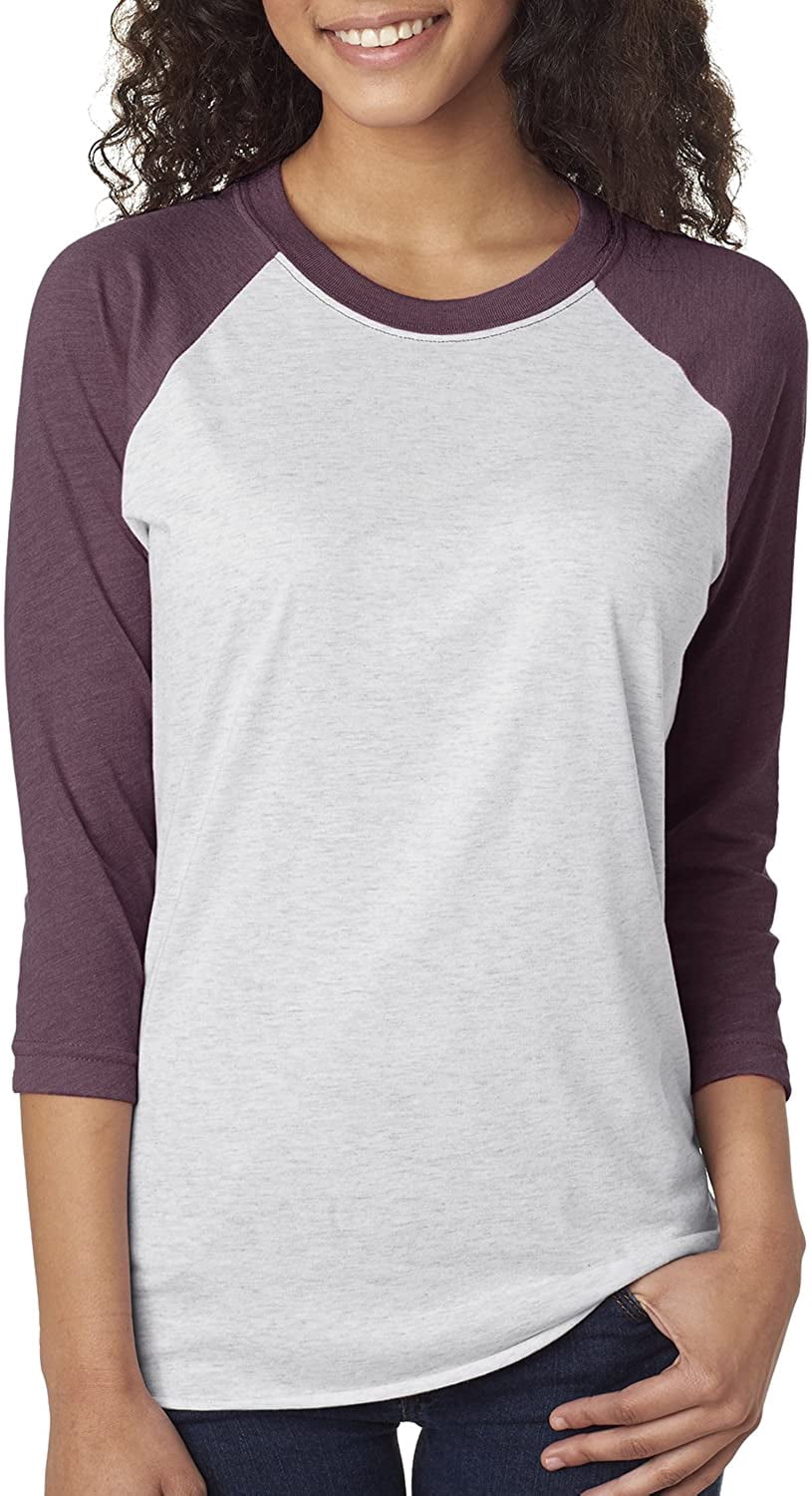 Mens Clementine Tri-Blend 3/4-Sleeve Raglan Tee