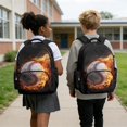 thumbnail image 3 of KUIFORTI Baseball Fire Bookbag and Lunchbox Boys School Bag Pencil Case Kid Backpack Set 4 piece for Elementary Primary Middle School Back to School Essentials Gifts, 3 of 7