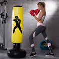 thumbnail image 1 of Bolsa de perforación para hacer ejercicio, para boxeo, bolsa inflable con objetivos de perforación, perfecta para niños y adultos de 160cm Feliz Sencillez, 1 of 4