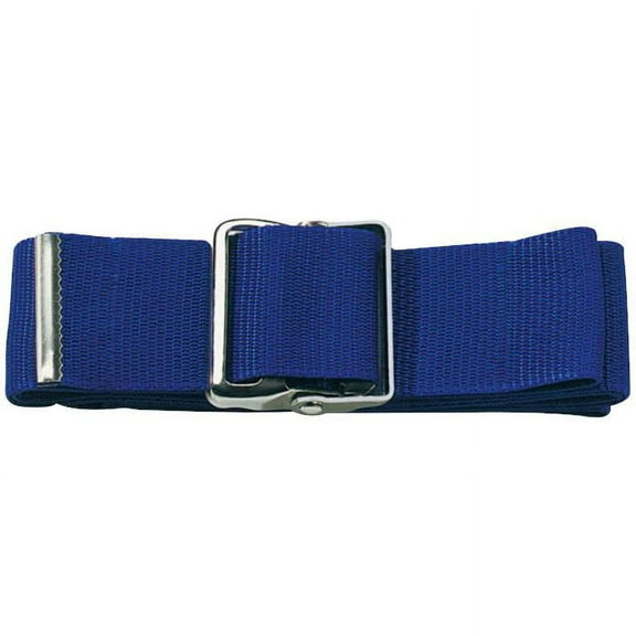 Gait Transfer Belt  with Metal Buckle, Royal Blue, 58'', Nylon