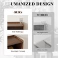 thumbnail image 4 of Gelloan Nightstand, Rattan Drawer Bedside Table with Open Storage, Modern Wooden End Table, for Bedroom, Dorm and Small Spaces,Walnut, 4 of 7