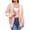Style22-Beige, variant on Women Mid Regular Length Fastener-Free Knit Cardigan, Rib Cuff Hem Long Sleeve Solid Plain Weave Knit Outerwear