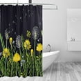 thumbnail image 2 of FREEAMG Dandelion Shower Curtain for Bathroom Modern Bathroom Decor Waterproof Washable Fabric Shower Curtains with 12 Hooks for Hotel Bathroom Bathtubs 60x72 Inch, 2 of 6