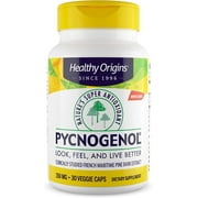 Healthy Origins Pycnogenol 150 mg (Nature's Super Antioxidant, Non-GMO, Gluten Free, Cardiovascular Support), 30 Veggie Caps