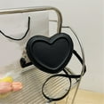 thumbnail image 6 of PU Leather Shoulder Bag for Women Small Heart Shape Crossbody Bag Change Purse, 6 of 21