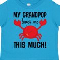 thumbnail image 4 of Inktastic My Grandpop Loves Me Crab Boys or Girls Toddler T-Shirt, 4 of 5