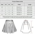 thumbnail image 2 of MIXUE Skirts For Women Summer Solid Color Pleated High Waist A Line Mini Skirt Holiday Wear,Gold,S, 2 of 5