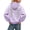 Light Purple, variant on felwors Women's Sequin Angel Wing Graphic Oversized Pullover Hoodie Fleece Sparkly Sweatshirt Light Blue for Size XS