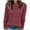 Wine, variant on BLCHUNen Long Sleeve Shirts for Women Pullover Loose Crew Neck Trendy Fall Tops Breathable Stretch Sports Active Casual Work Tops