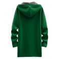 thumbnail image 5 of Long Winter Coats for Women Long Sleeve Plain Fleece Lined Zip Up Hooded Jacket with Pockets Outerwear, 5 of 6