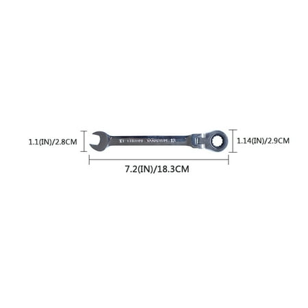 

Flexible Head Combination Ratchet Wrench Dual-use Ratchet Wrench Tools Open Spanner
