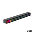 thumbnail image 1 of Light Bar Sound Control RGB Lamp Music Sync LED bar music Light Bar Car Atmosphere Lighting Supplies, Charging Type, Black, 1 of 8