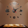 thumbnail image 3 of DIY Large Number Wall Clock 3D Mirror Sticker Modern Home Office Decor Art Decal, 3 of 5