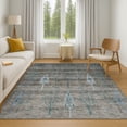 thumbnail image 7 of Addison Rugs Mayfield Premium Machine Washable Transitional Floral Brown Rectangle Rug, 8' x 10', 7 of 7