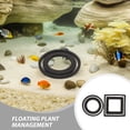 thumbnail image 3 of IDEANATEGRATE 24Ud Anillos De Alimentación Para Peces Acuario Con Redondo Y Cuadrado En Negro, 3 of 7