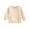 Beige, variant on Baby Sweatshirt Kids Long Sleeve Solid Pullover T Shirt Tops With Pocket Girls Hoodie Beige 18 Months-24 Months