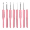 thumbnail image 2 of 8pcs Crochet Hooks Soft Handle Weaving Tools, Sturdy Ergonomic Design, Non Slip For Handicraft Lovers, 2 of 8