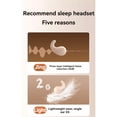 thumbnail image 2 of Mini Auriculares para Dormir Bluetooth 5.3, Auriculares Inalámbricos Invisibles, Impermeables, Auriculares con Reducción de Ruido, Universales, Color Negro, 2 of 7