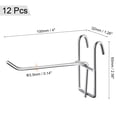 thumbnail image 2 of Uxcell Grid Wall Hooks Store Garage Storage Wall Organizers 4 Inch Silver, 12 Count, 2 of 5