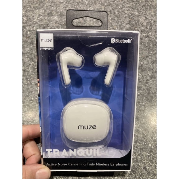RHEA- Tranquil Muze Vivitar True Wireless Bluetooth Earbuds Noise Canceling Brand New
