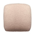 thumbnail image 2 of Ox Bay Parker Square Taupe Solid Indoor Pouf Ottoman, 18"H x 18"W, 2 of 9