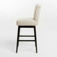 thumbnail image 3 of Tristan Fabric Swivel Counterstool, Wheat, 3 of 6