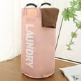thumbnail image 3 of LPSSTORE Foldable Aluminum Handle Cloth Storage Laundry Hamper for Bathroom & Bedroom, 3 of 8