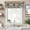 Light Blue, variant on Western Texas Star Vintage Farmhouse Short Window Curtain Valances, Retro Farmhouse Brown Green Wooden Rod Pocket Kitchen Valances for Living Room Bedroom Bathroom Cafe 54" x 18"