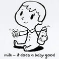 thumbnail image 2 of CafePress - Milk Does A Baby Good Infant Bodysuit - Baby Light Bodysuit, Size Newborn - 24 Months, 2 of 4