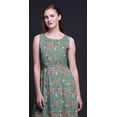 thumbnail image 4 of Bimba Robe de Soirée Sans Manches à Imprimé Floral pour Femme à Col Rond - Medium, 4 of 6