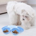 thumbnail image 4 of Hytrove Plato Multifuncional Para Mascotas Color Azul Con Floral Y Seis Secciones Para Perros Y, 4 of 8