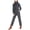 Grey, variant on Coveralls for Women Long Sleeve Stand Collar Zipper Overalls Work Jumpsuit Straight Leg Pants Romper Black S