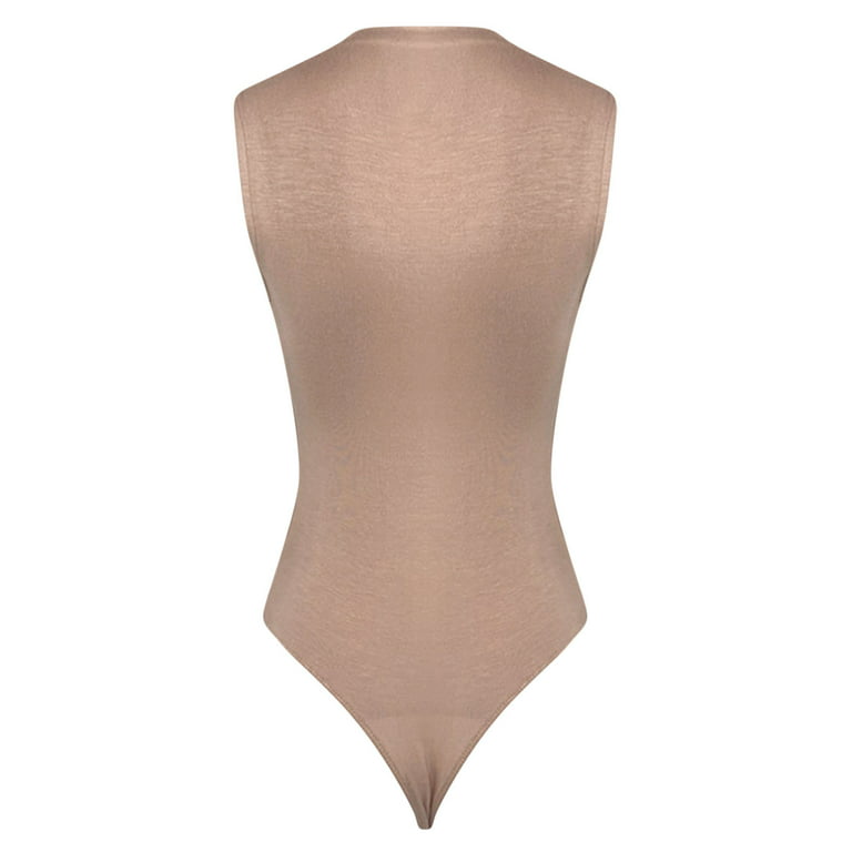 Women's Thong Bodysuit V Neck Short Sleeve Bodysuit for Women Tummy Control  Body Shaper Tops T Shirt Bodysuit (Color : B, Size : Medium) : :  Clothing, Shoes & Accessories