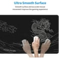 thumbnail image 3 of Japanese Anime Dragon Sea Wave Mouse Pad Large Gaming XL Black and White Desk Mat Extend Long Mousepad for Computer Laptop Office Non-Slip Rubber Stitched Edges 31.5 x 11.8 Inch, 3 of 7